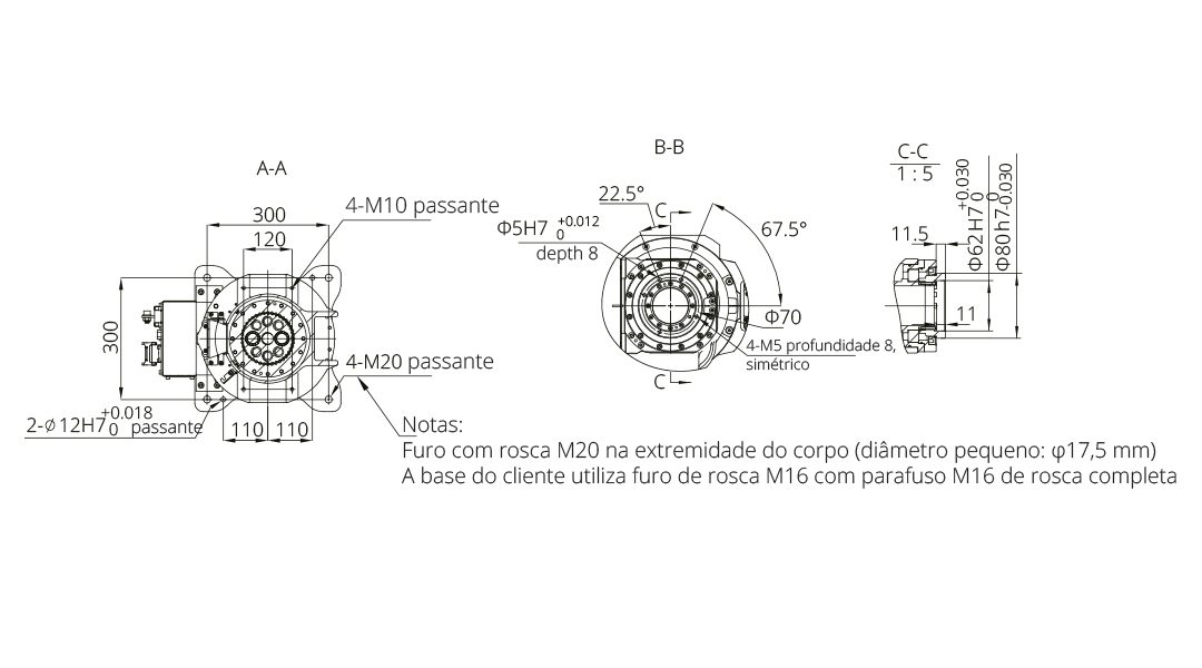 BRU 6/1400H Desenho Técnico 1