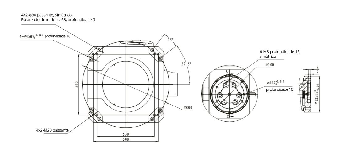 BRU 60/2280B Desenho Técnico 1