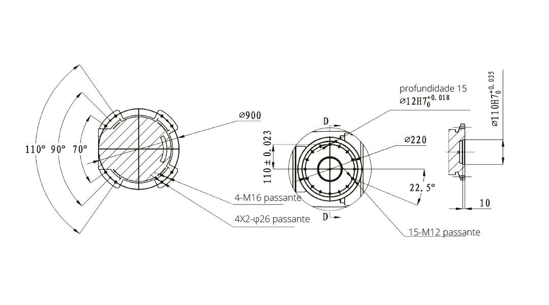 BRU 600/2850 Desenho Técnico 1