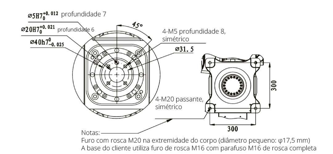 BRU 8/1800 Desenho Técnico 1